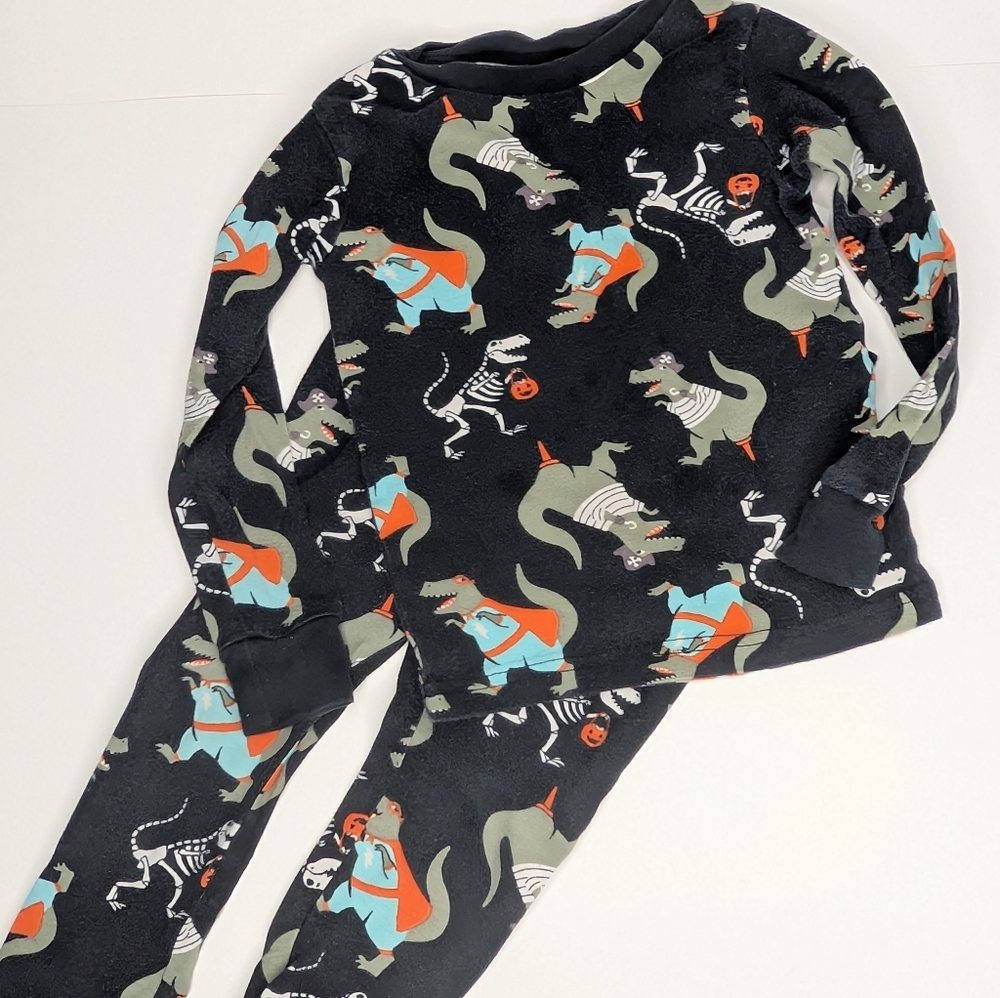 Carter’s Dino Skeleton Halloween Pajamas Set‎ – Toddler Boys 4T – Black